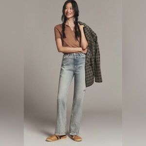 PAIGE The Sawyer High-Rise Straight-Leg Jeans, NWT